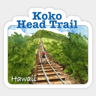 Koko Head Crater Trail, Hawaii Sticker